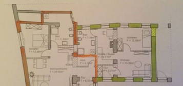 Hochwertig sanierte helle 2 ZKB-Wohnung (63qm) in Burglengenfeld