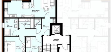 Neubau KfW40+  3-Zi-Whg, EBK, Gäste-WC, Balkon, barrierefrei