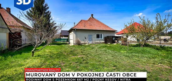 Rodinný dom s pozemkom 667 m2, Poľný Kesov, Nitra