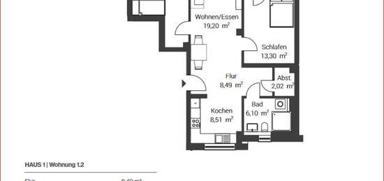 Schöner [LEBEN] Adelsried - (Wohnung Nr. 1.2) 1. OG lichtdurchflutete 3-Zimmer-Wohnung