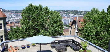 Zimmer in Halbhöhenlage, Stuttgart-Mitte, riesige Dachterrasse, nur an Studenten!