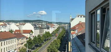 "mit Blick zum Wilhelminenberg"