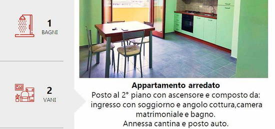 Bilocale 2°piano con cantina