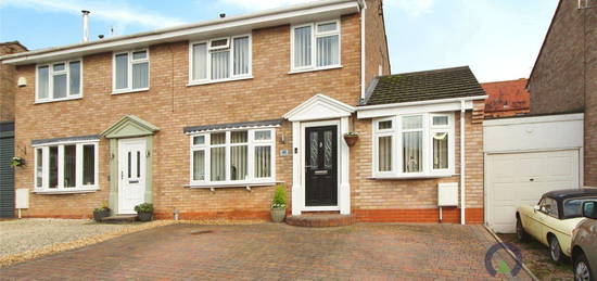 Semi-detached house for sale in Canterbury Drive, Ashby-De-La-Zouch, Leicestershire LE65