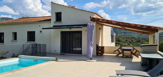 Dpt Corse (20), à vendre proche de PROPRIANO maison de 203 m2 avec piscine au calme, terrain plat 2115 m2