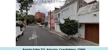 Venta De Casa En Ramón Fabie 221, Asturias, Cuauhtémoc, Cdmx. Pjr30-di