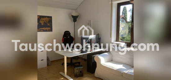 Tauschwohnung: Helle 3 Zimmer Wohnung gegen 2 Zimmer Wohnung mit Garten