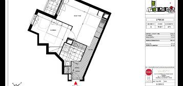 Appartement  à louer, 2 pièces, 1 chambre, 49 m²