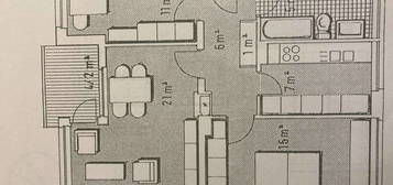 3 Zimmerwohnung im Erdgeschoss mit Balkon & Einbauküche