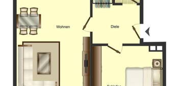 Demnächst: Renovierte 2-Zimmer-Wohnung in Bergkamen Weddinghofen