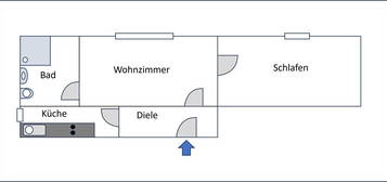 1,5 Zimmer Einliegerwohnung ab sofort