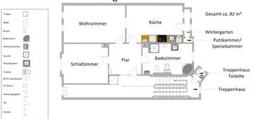 Kernsanierte 2-Zimmer Altbauwohnung mit modernem Komfort