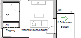 NUR MT WBS!!
schöne, helle 2 Zi. Whg. mit EBK und E-Geräten, inkl. Balkon