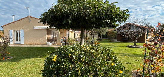 A Crest, belle maison de plain pied avec piscine, dépendances et jardin arboré