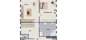 Helle 120 m² OG Wohnung mit großem Garten