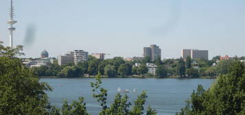 Alster-Wohnung 4-Zi. mit direktem Blick auf die Alster