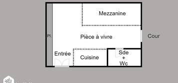 Vente appartement 1 pièce 20 m²