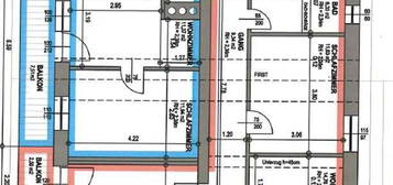 sonniges Wohnen im Dorf oder 199000Euro; (blaue Wohnung)