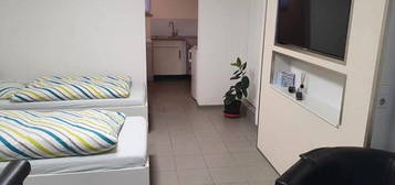 1-Zimmerwohnung mit Wlan, TV, Küche, Dusche/WC, Waschmaschine und Parkplatz