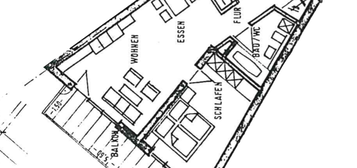 Zentrale 2-Zimmer-Wohnung mit Balkon und EBK in Ludwigsburg