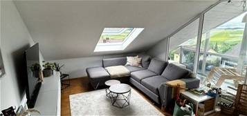 3-Zimmer-Dachgeschosswohnung mit toller Aussicht zu vermieten
