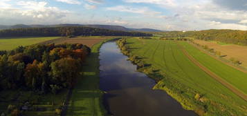 Großzügige Wohnung,traumhafter Blick,direkt a.d. Weser, Ruhe!