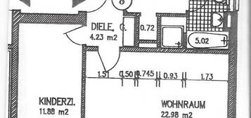 3-Zimmer-Wohnung mit Balkon, Stellplatz und EBK in Broitzem