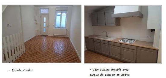 Maison 70 m² - 2 chambres et 1 bureau