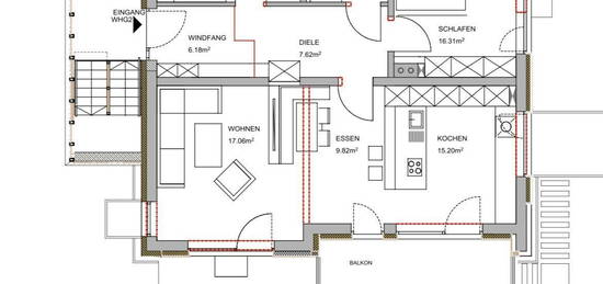 Neue 3-Zimmerwohnung mit Balkon in Prittriching zu vermieten