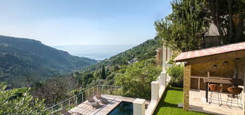 La Turbie - Villa provençale rénovée avec vue mer et piscine