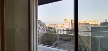 Paris 15eme - Vasco de Gama studio 26m² au 6ème - balcon - vue dégagée