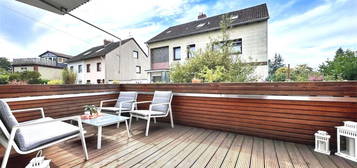 Moderne 3,5 Zimmer Wohnung in Hochparterre mit Terrasse, Einbauküche, Garage, Zentral in Seelze