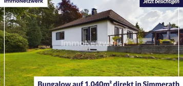 vollunterkellerter Bungalow mit Stellplätzen &amp; Garage auf 1040 m² direkt in Simmerath