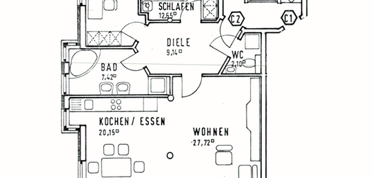 3-Zimmer Wohnung - Im Herzen von Durach