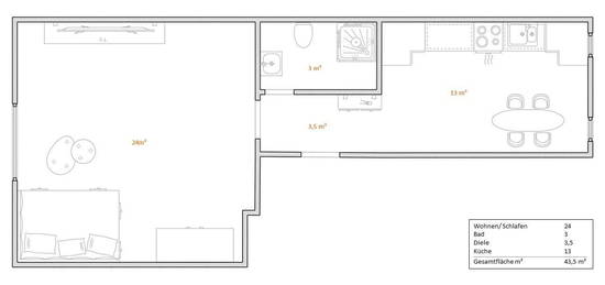 Erstbezug nach Sanierung: geräumige 1-Zimmer-Wohnung mit gehobener Innenausstattung in Ludwigshafen