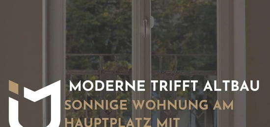 - MODERNE TRIFFT ALTBAU - SONNIGE WOHNUNG AM HAUPTPLATZ IN BAD HALL INKL. EINBAUKÜCHE UND BALKON !