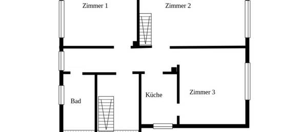 Schöne, helle Wohnung im Obergeschoss