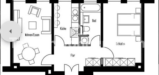 [TAUSCHWOHNUNG] Zentrale 2 Zimmer Wohnung in Connewitz