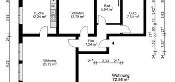 3-Zi. Soutairrain Wohnung in Lehrte - Erstbezug nach Sanierung