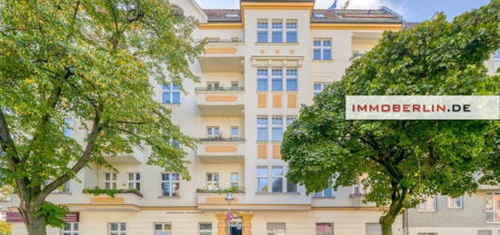 IMMOBERLIN:DE - Top in Wedding! Gepflegte Stuck-Altbauwohnung mit Balkon in parknaher Lage