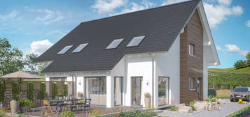 Ihr neues Heim mit Livinghaus Solution 125L DHH Ausbauhaus+. 4x