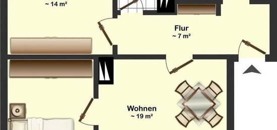 3-Raum-Wohnung in ruhiger Lage