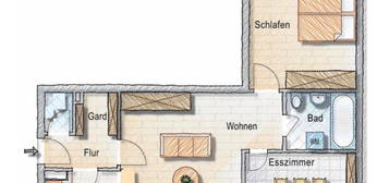 Zu vermieten: Wunderschöne 3-Zimmer-Wohnung in 65396 Walluf