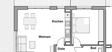 Neubau: 2-Zimmer Servicewohnung in Weilerswist Wohnung A15