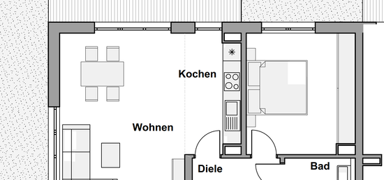 Neubau: 2-Zimmer Servicewohnung in Weilerswist Wohnung A15