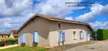 Maison de plain-pied  à vendre, 5 pièces, 4 chambres, 144 m²