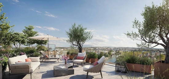 **RARE T5 Dernier Étage avec TERRASSE + ROOFTOP + PARKINGS proche CENTRE-VILLE**