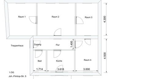 Freundliche und gepflegte 4-Zimmer-Wohnung mit Balkon in Mettmann