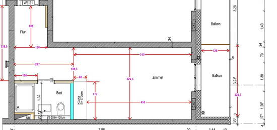 Stilvolle, neuwertige 1-Raum-Wohnung mit gehobener Innenausstattung mit EBK in Berlin Spandau