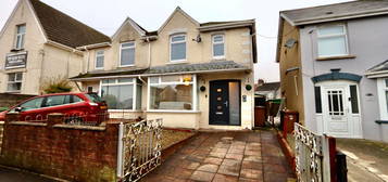 Semi-detached house for sale in Bedwellty Road, Cefn Fforest NP12